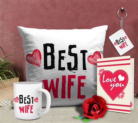 Tied Ribbons Romantic Valentines Ts Best Wife T Combo Cushion