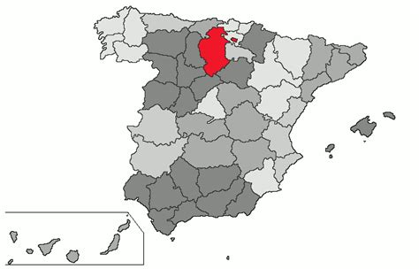 Burgos Mapa España Mapa