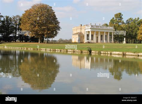 Stately home gardens reflection Stock Photo - Alamy