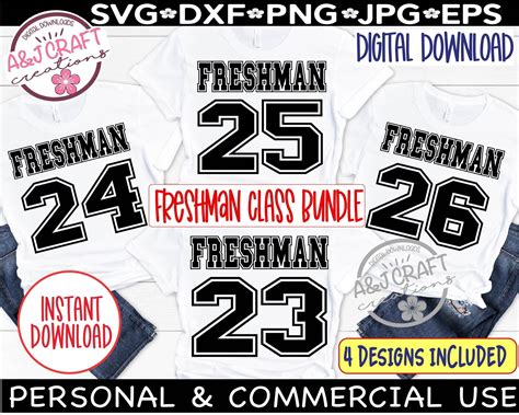 Freshman Class Bundle Svg Senior Svg Freshman 2023 Svg Freshman 2024