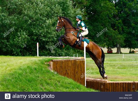 Check spelling or type a new query. Horse and rider jumping cross country course at Glanusk ...