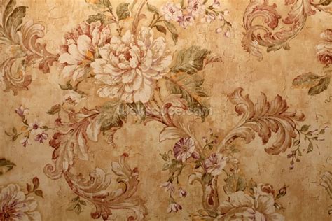 Antique Floral Wallpaper Mural Wallsauce Us