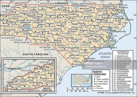 Political Map Of North Carolina Political Map Of The