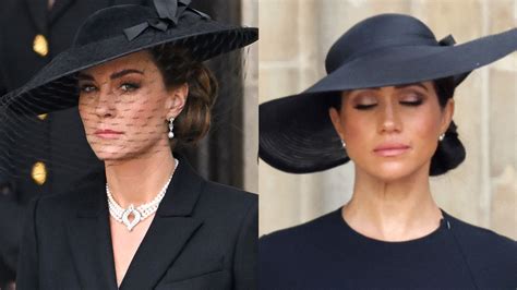 Kate Middleton Meghan Markle Were Total Makeup Twins At The Queen S Funeral Hello
