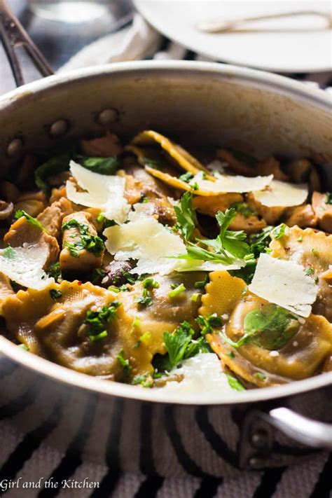 This is the best looking thing to come out of your skillet. Chicken Marsala with Mushroom Agnolotti (30 Minutes, One ...