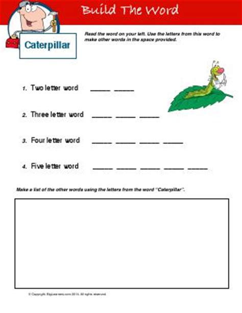 This engaging lesson plan provides students with an opportunity to learn all about america's prima ballerina, maria tallchief. Building Words | First Grade English Worksheets | Biglearners