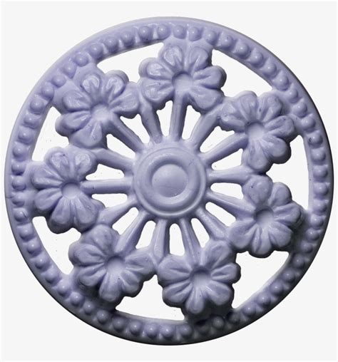 Button With Seven Flowers And Cut Outs Lavender Button 800x800 Png