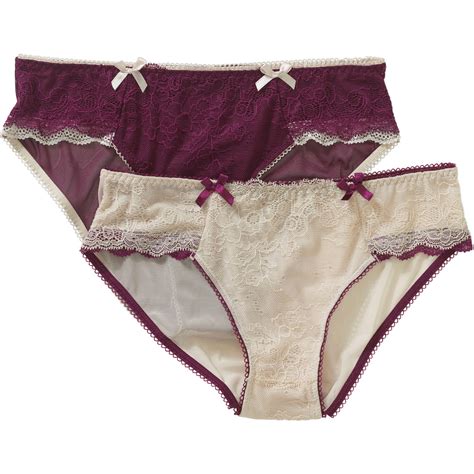Womens Lace Hipster Panty 2 Pack