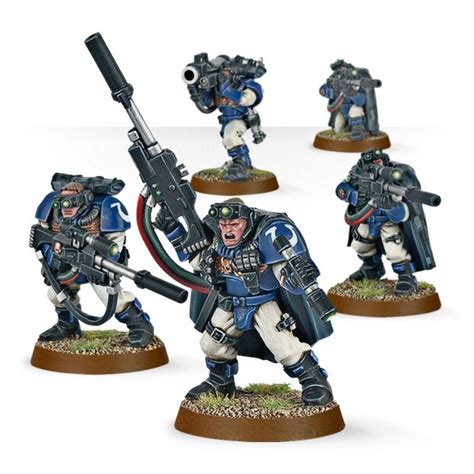 Warhammer 40k Space Marine Scouts Avec Fusils De Snipers 48 29 Art