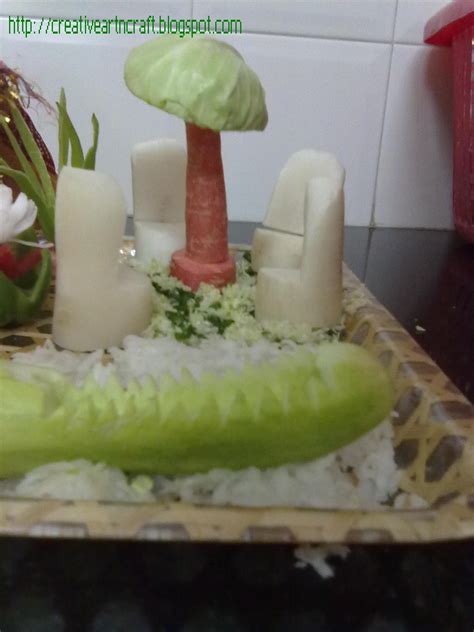The hardest and most time consuming part is boiling the potatoes and making the hard boiled eggs. Anu's art and crafts: Salad Decoration with Sprout Sandwich