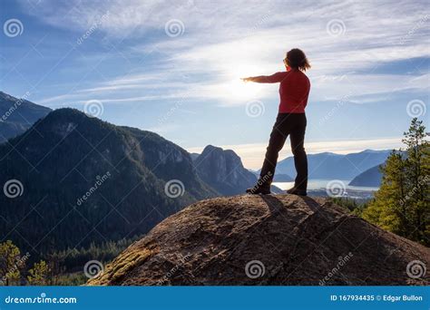 Adventurous Girl Having Fun On Treetop Obstacle Course Royalty Free