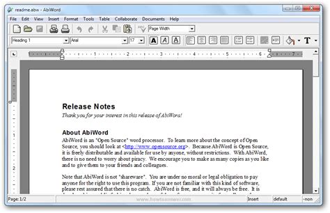 Abiword Is A Free Open Source Alternative To Microsoft Word