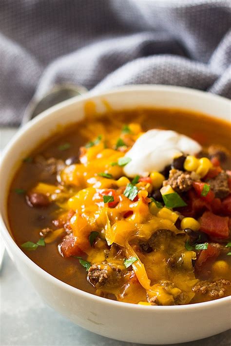 Easy Taco Soup | Countryside Cravings