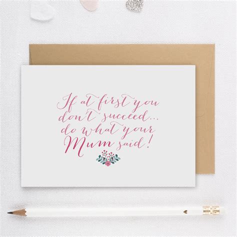 Do What Your Mum Said Mothers Day Card By The Joy Of Memories