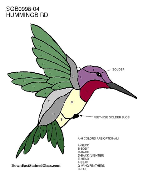 Printable Hummingbird Pattern Printable Templates Free