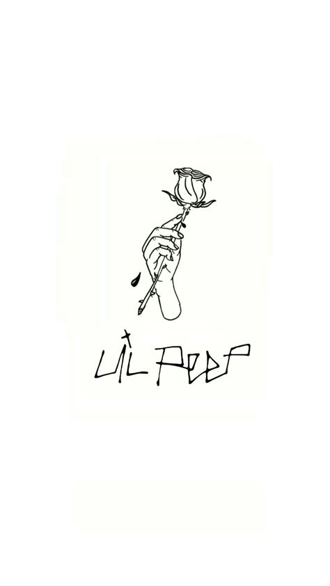 Lil Peep рисунок эскиз ФОТО Как создать уникальный дизайн