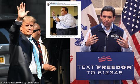 Trump Mocks Desantis Name Pronunciation And Insults Christies Weight