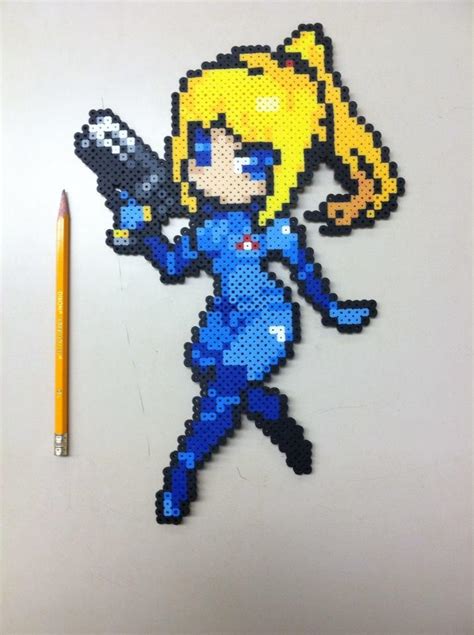 Zerosuit Samus Perler Bead By Khoriana On Deviantart