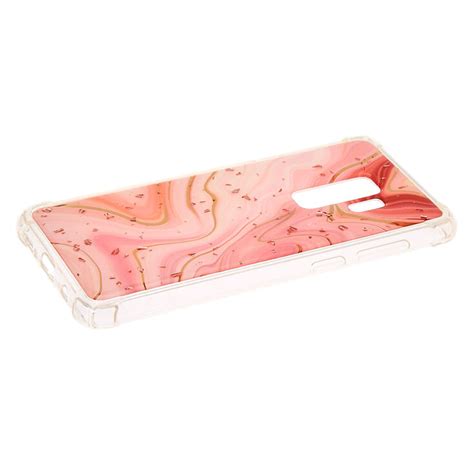 Marble Rose Gold Flake Phone Case Fits Samsung Galaxy S9 Plus Claires