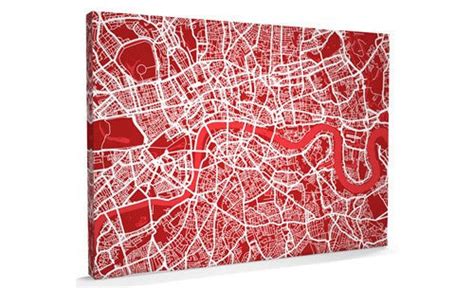 London Street Map Art Canvas Map Logic