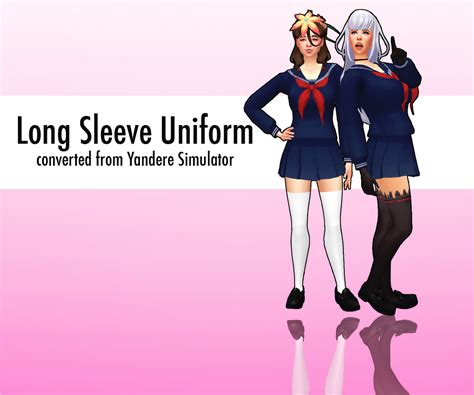 Cc Sims 4 Yandere Simulator Osoro Hanako And Megami Sims 4 Create A