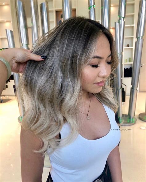 pin by jessie yu on hair in 2021 blonde asian hair asian hair blonde balayage asian hair dye