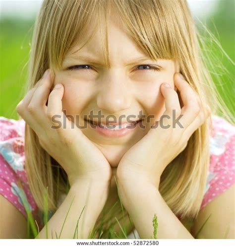 Happy Little Girl Portrait Stock Photo 52872580 Shutterstock