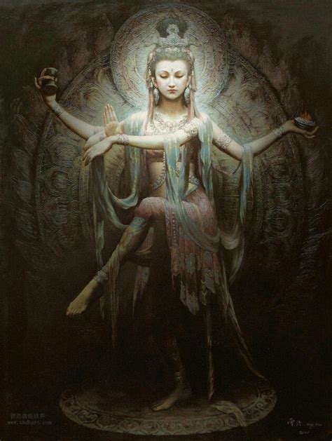 Guan Yin Boddhisatva Goddess Of Mercy Art Buddhist Art Kuan Yin