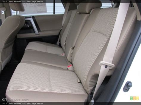 Sand Beige Interior Rear Seat For The 2015 Toyota 4runner Sr5