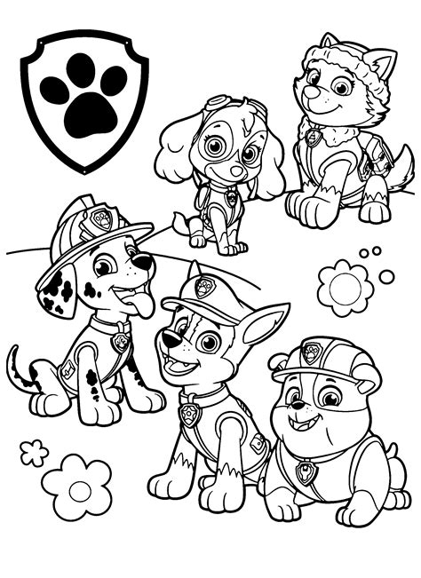 Paw Patrol Coloring Pages Free Printable Free Printable Templates My