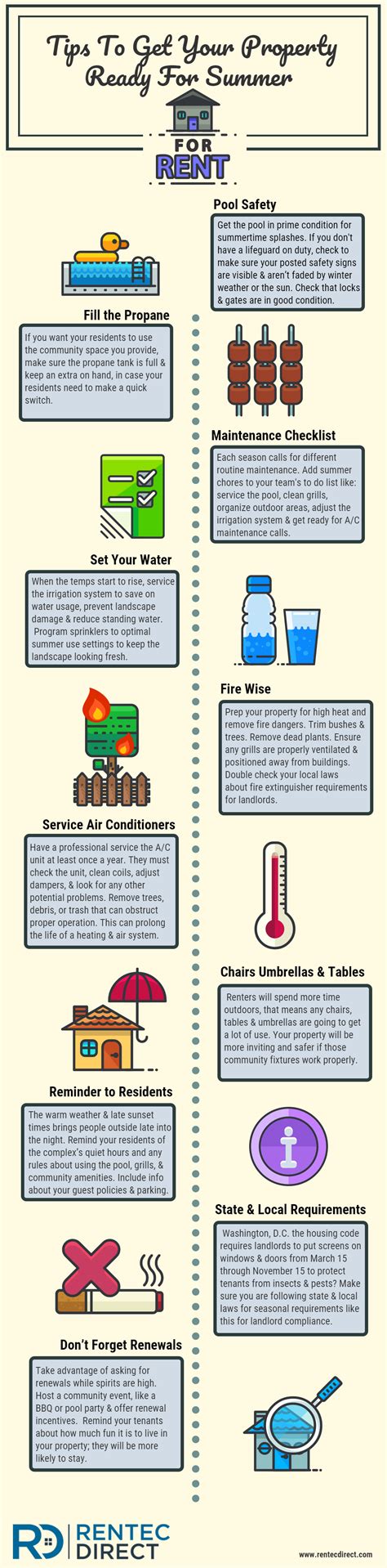 Summer Maintenance Tips Infographic