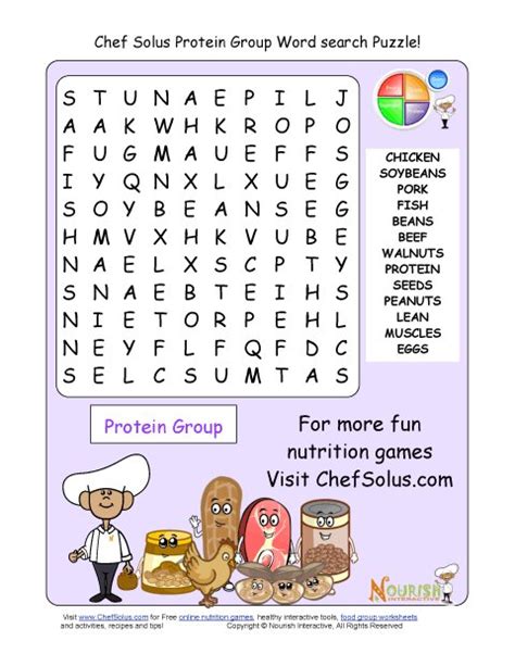 Printable 13 Word Search Puzzle Protein Group