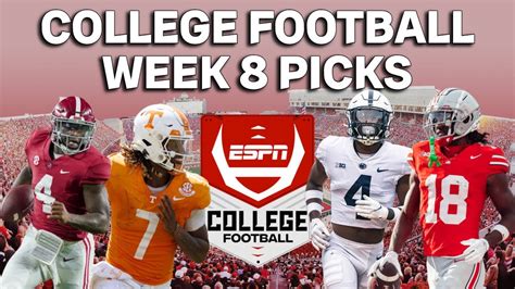 College Football Week 8 Picks And Predictions Youtube