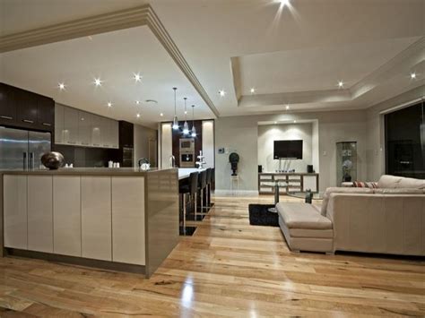 Modern Kitchen Living Kitchen Design Using Floorboards