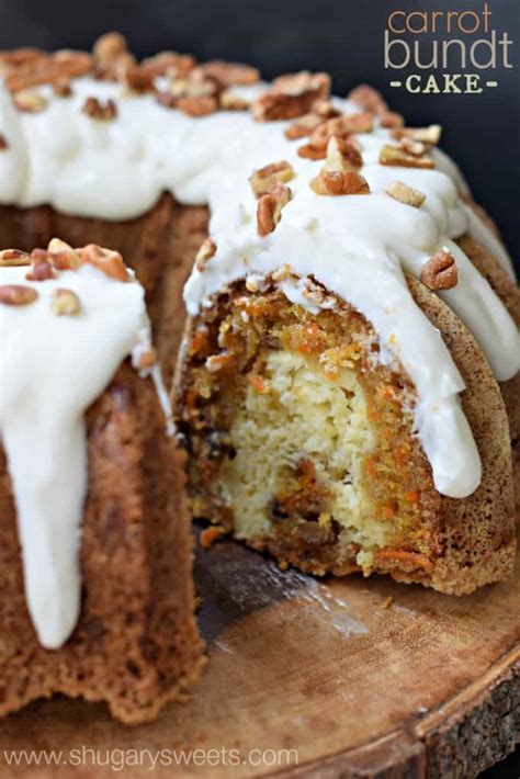 A perfect carrot cake is thick, moist, and a bit denser than traditional cakes. Carrot Bundt Cake with Cheesecake Filling and Cream Cheese Frosting
