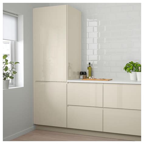 IKEA - VOXTORP Door high gloss light beige | Ikea kitchen design, Ikea ...