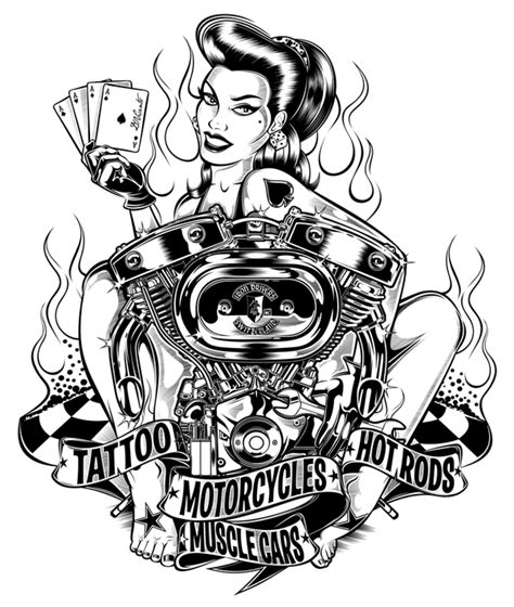 Rockabilly Coloring Pages For Adults Coloring Pages