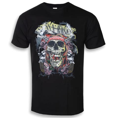 Tričko Pánské Guns N Roses Trashy Skull Rock Off Gnrts41mb
