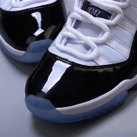 The white midsole sits atop an icy blue. Air Jordan 11 Concord 2018 Release Date | SneakerFiles