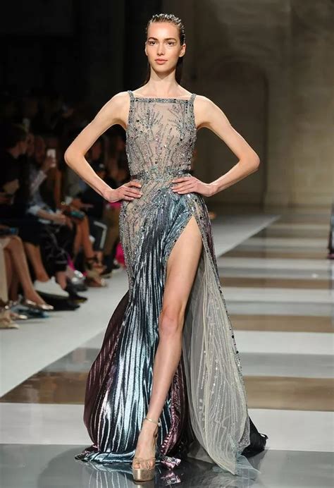 Sheer Delight Naked Dresses Hit The Haute Couture Fashion Week Catwalk Daily Star