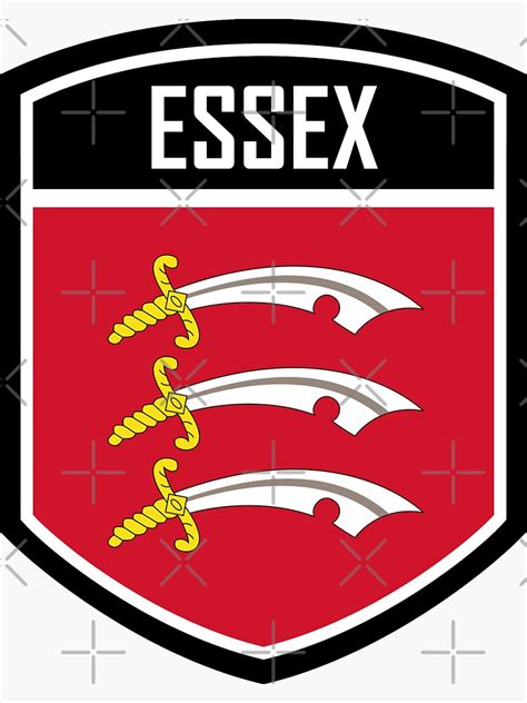 Essex County England Flag Emblem Sticker For Sale By T Warrior Redbubble