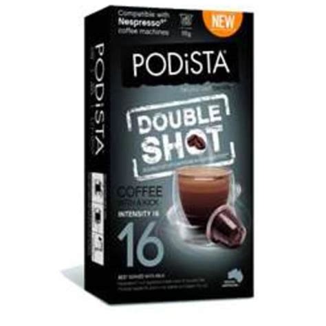 Conveniently located in the heart of covent garden, double shot coffee is a bistro bar and restaurant serving a whole plethora of breakfast, brunch and lunch options. Podista Coffee Capsules Double Shot 52g (10pk) Prices - FoodMe