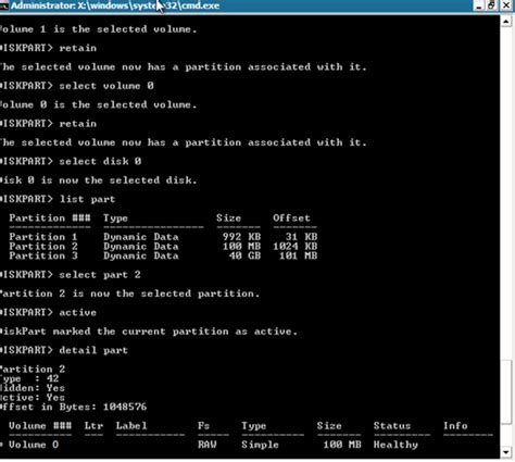 Creating Disks And Volumes Using The Diskpart Command