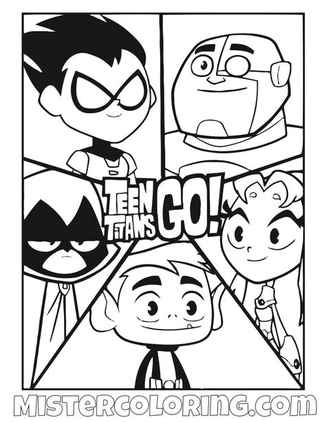 Looking for an offline activity to do with your kids? Pin on Teen Titans Go Coloring Pages For Kids