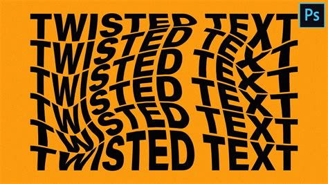 Create A Twisted Text Effect In Photoshop Youtube