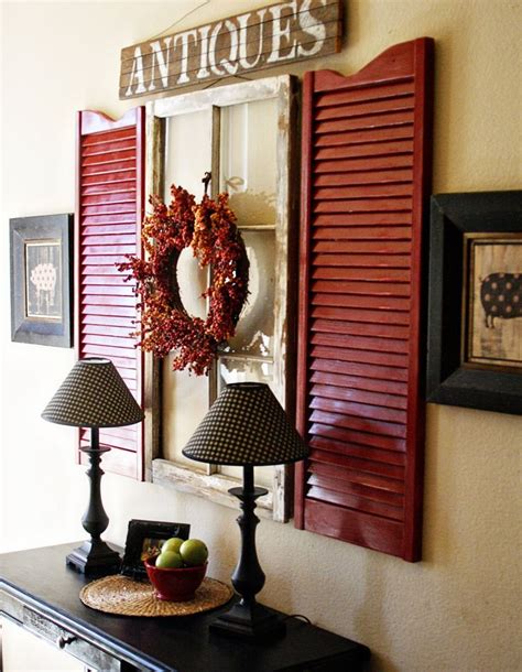 7 Inspiring Ways To Use Vintage Shutters On Your Walls