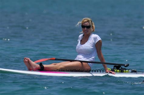 Camille Grammer In Bikini On The Beach In Hawaii Celebmafia