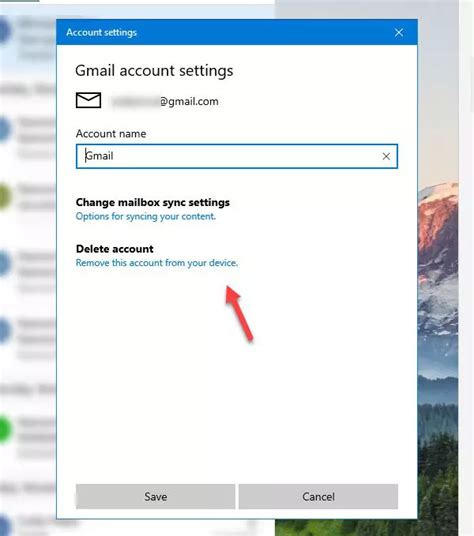 How To Remove An Email Account From Mail App In Windows 10 Email