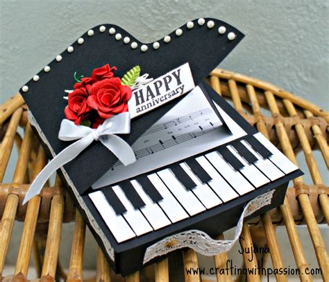 Crafting With Passion Piano Card
