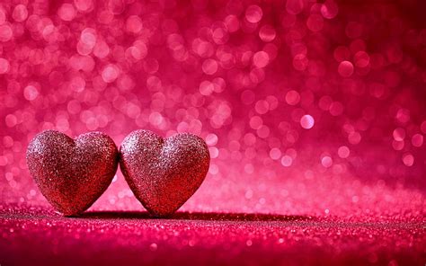 Two Hearts Love Concepts Pink Hearts 3d Art 3d Hearts Artwork